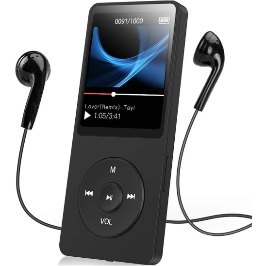 MP3 Player HIFI Bluetooth 5.0 Mús Esporte Alto-Falantes MP4 Media FM Rádio Gravador Voz book Leitor