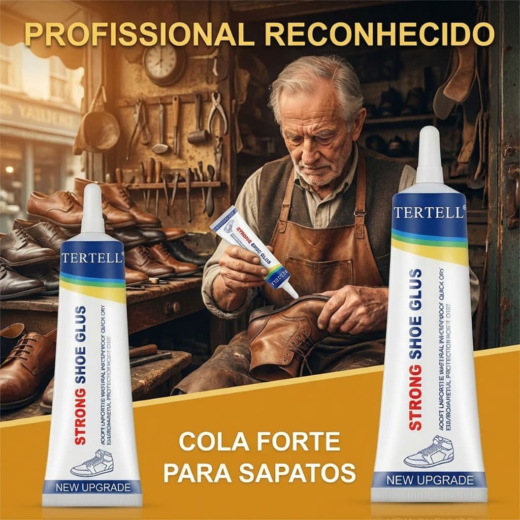 Cola Transparente Para  Reparo De Sapatos – Adesivo À Prova D'água Fixação De Solas , Saltos E Bolsas (60ml)