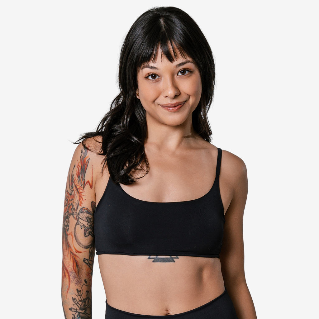 Top Academia Fitness Duplo Com Bojo P M G GG G1 Plus Size  Alça Fina Suplex Poliamida Compressão