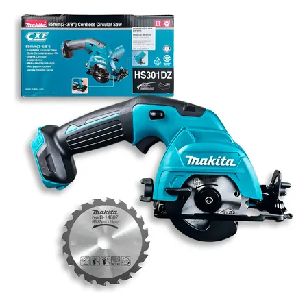 Serra Circular 85mm Sem Fio Hs301dz Makita Profissional Cor Azul-petróleo Frequência 60hz
