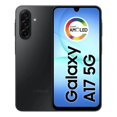 Celular Samsung Galaxy A17 Com Ia, 256gb, 8gb Ram, Câm De 50mp, Tela De 6.7 , Nfc, Ip54 - Preto 5G