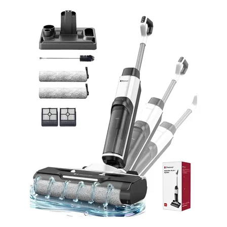 Aspirador De Pó Vertical e Sem Fio Redroad W15 Seco Úmido Aspirador Vertical Passapano 200W 910ml Branco
