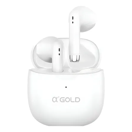 Fone A'gold Fn-bt39 Bluetooth Sem Fio Com Microfone Potencia Cor Branco