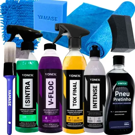 Kit Lavagem Shampoo Cera Tok Final Intense Sintra Fast Vonixx