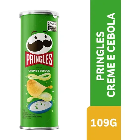 Salgadinho de Batata Pringles creme e cebola 109g