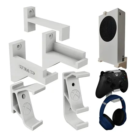 Kit Suporte Compatível Xbox Série S Controle Fone E Console